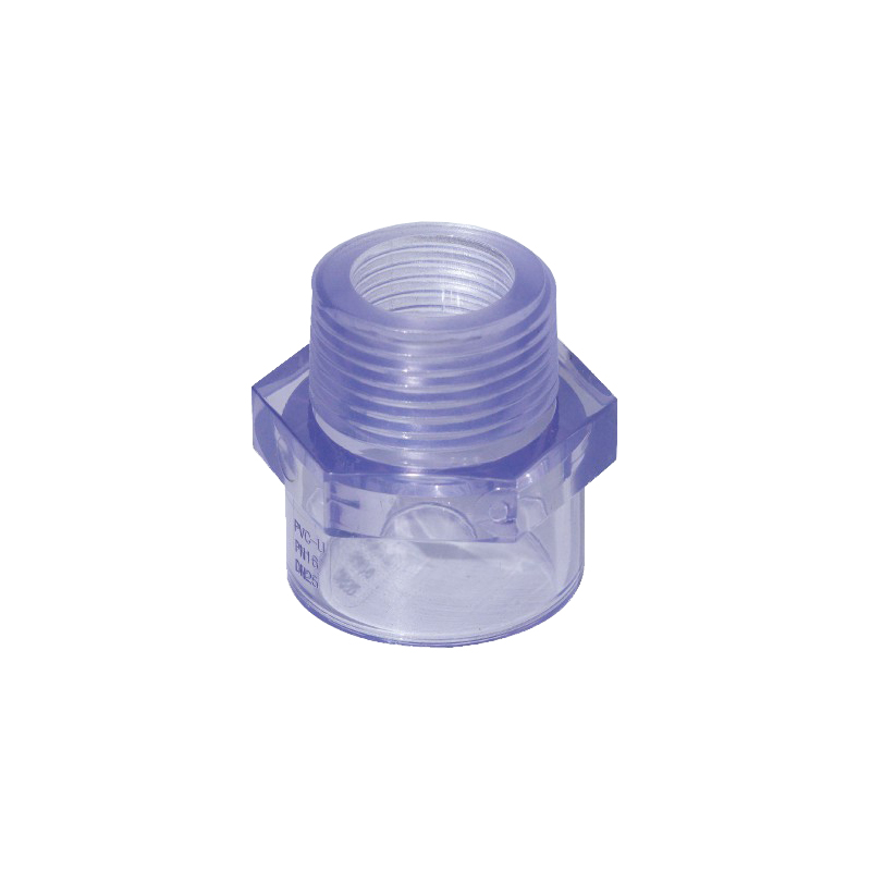 PVC Clear Male Thread Adapters